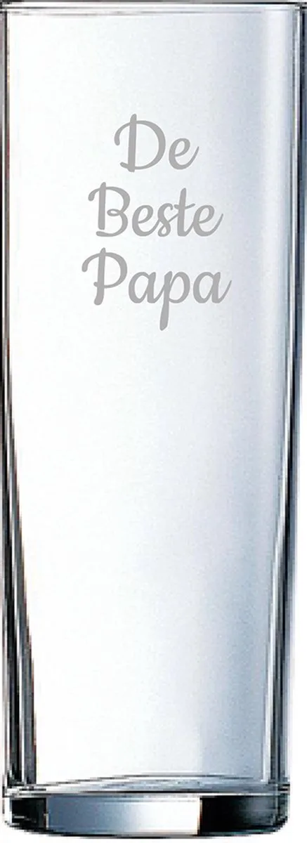 Gegraveerde longdrinkglas 31cl De by Arcoroc in Beste Papa – product photo