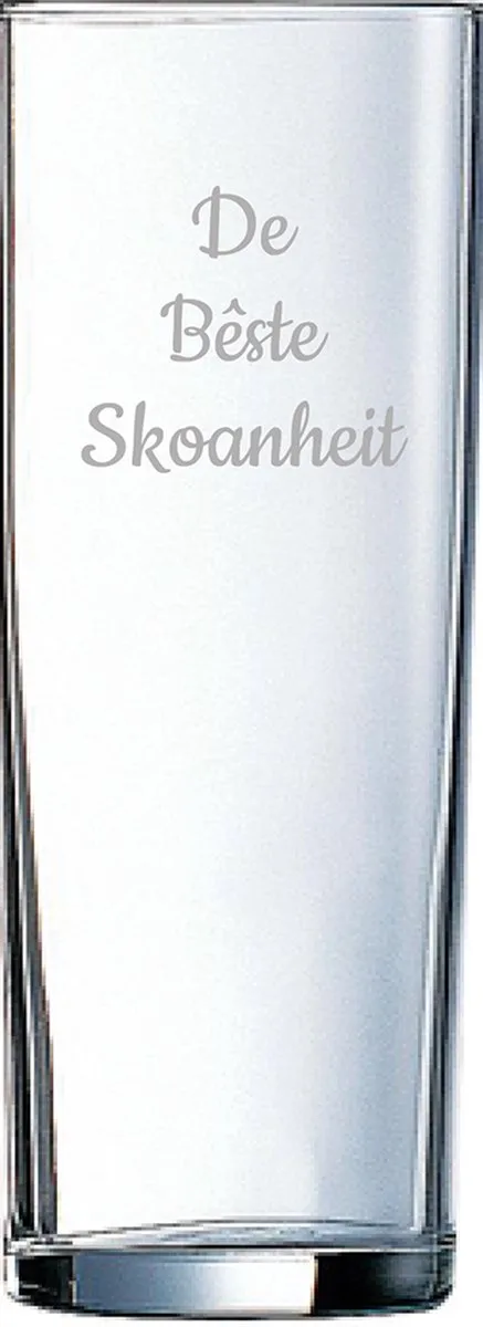 Gegraveerde longdrinkglas 31cl De van Arcoroc in Bêste Skoanheit – productfoto