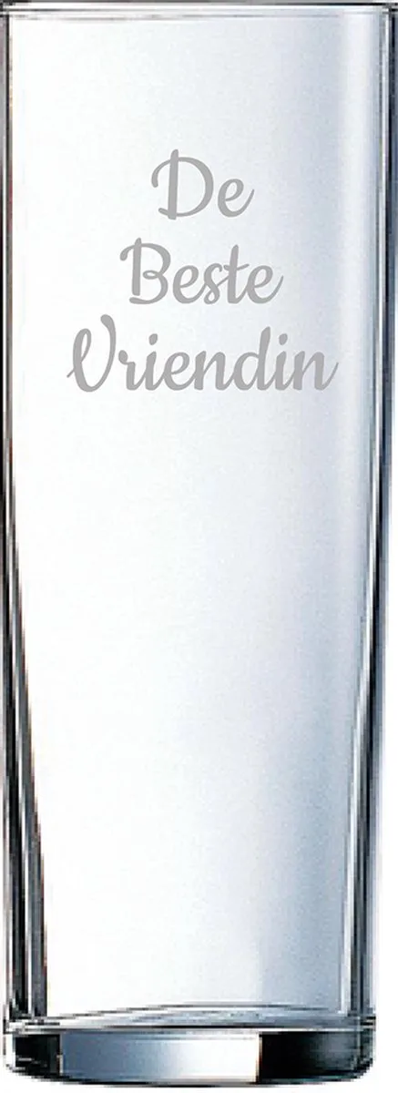Gegraveerde longdrinkglas 31cl De van Arcoroc in Beste Vriendin – productfoto