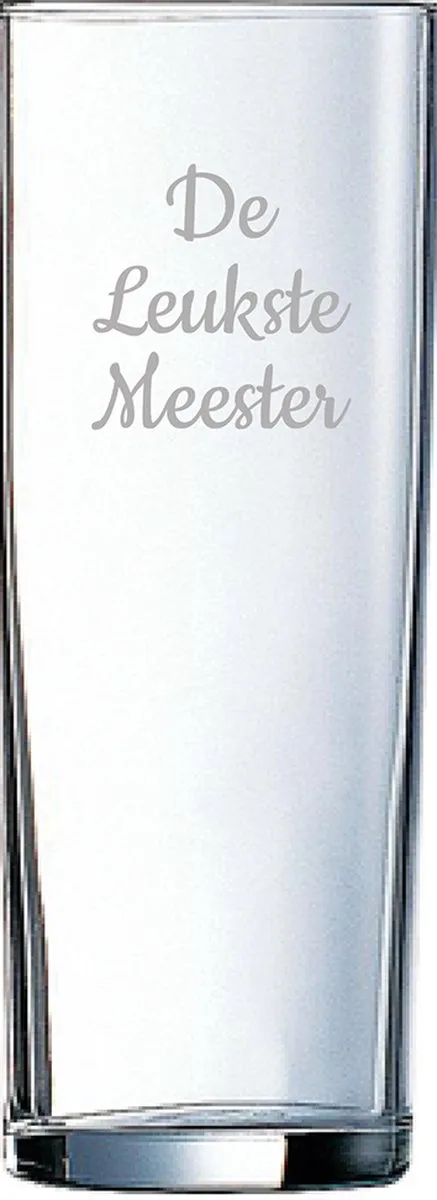 Gegraveerde longdrinkglas 31cl De by Arcoroc in Leukste Meester – product photo