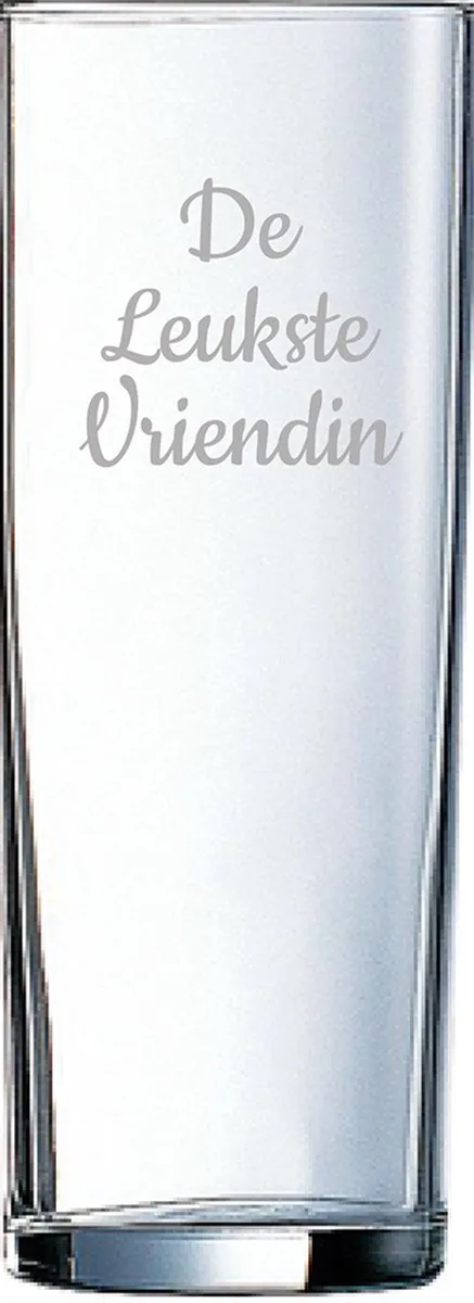 Gegraveerde longdrinkglas 31cl De by Arcoroc in Leukste Vriendin – product photo