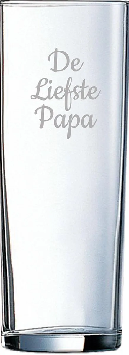 Gegraveerde longdrinkglas 31cl De by Arcoroc in Liefste Papa – product photo