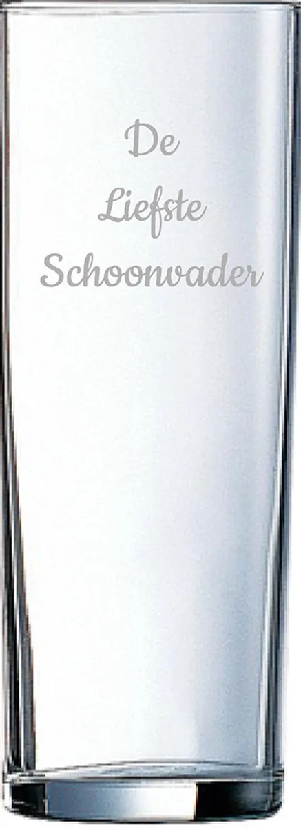 Gegraveerde longdrinkglas 31cl De by Arcoroc in Liefste Schoonvader – product photo
