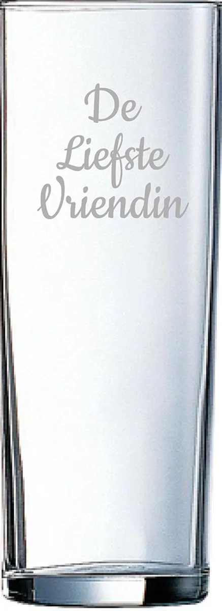 Gegraveerde longdrinkglas 31cl De by Arcoroc in Liefste Vriendin – product photo