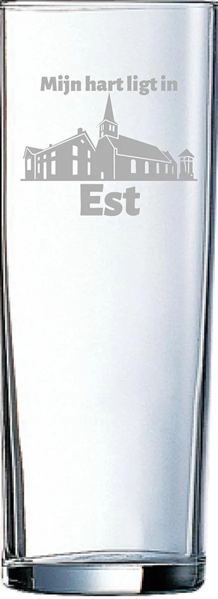 Gegraveerde longdrinkglas 31cl de Arcoroc en Est – photo produit