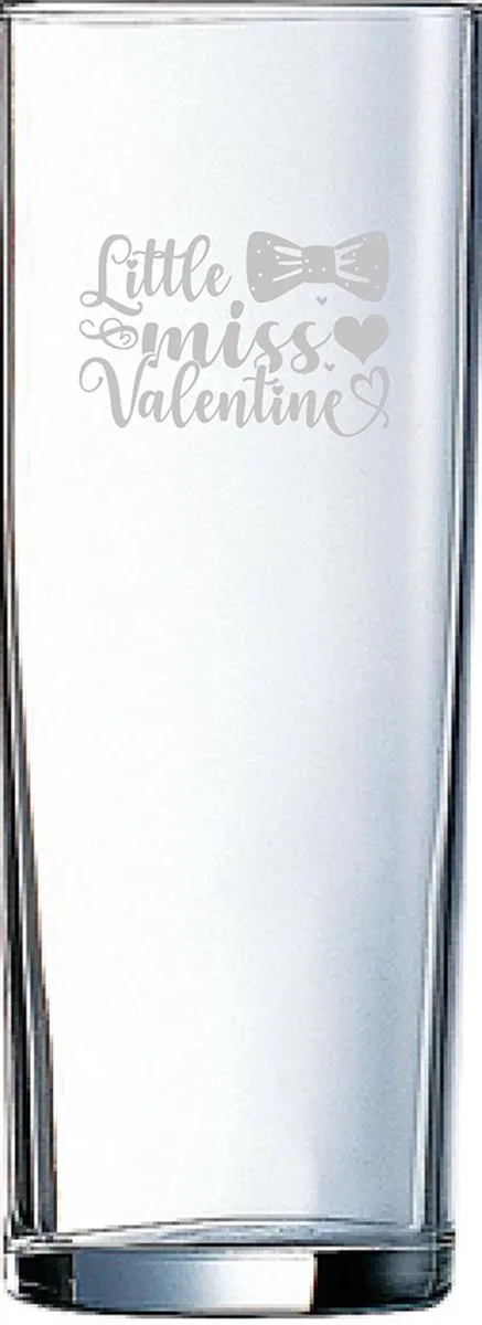 Gegraveerde longdrinkglas 31cl by Arcoroc in Little miss valentine – product photo