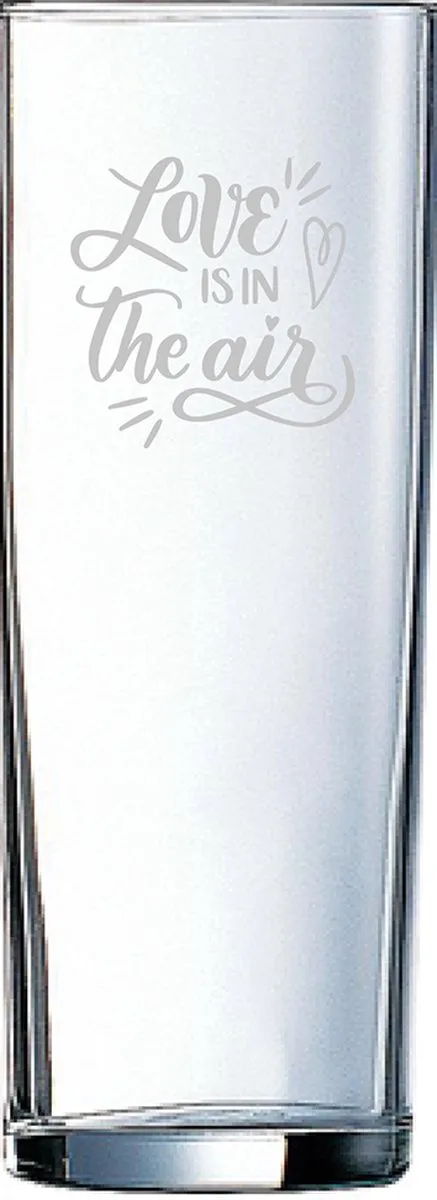 Gegraveerde longdrinkglas 31cl by Arcoroc in Love is in the air – product photo