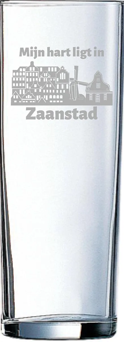 Gegraveerde longdrinkglas 31cl de Arcoroc en Zaanstad – photo produit