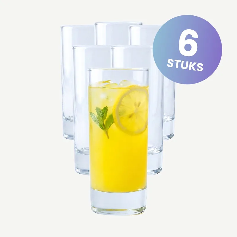 Islande Longdrinkglazen 17 cl / 170 ml | Set van 6 Stuks | Geschikt voor Cocktails en Frisdrank | Glas | Vaatwasserbestendig by Arcoroc in Transparent – product photo