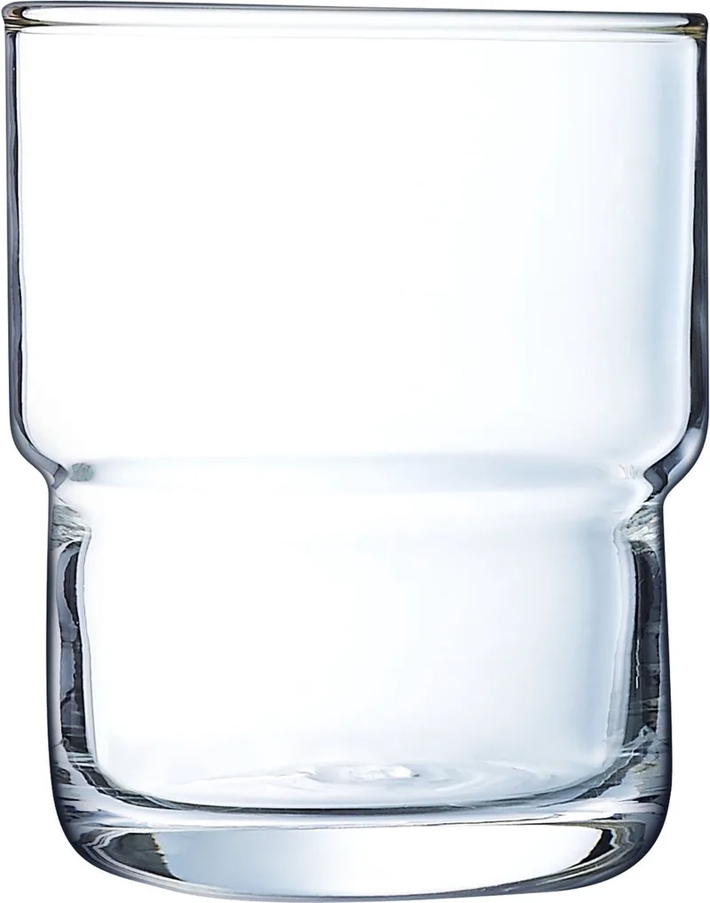 Log Tumblers 16 cl / 160 ml | Set van 6 Stuks | Drinkglazen voor Water, Sap en Frisdrank | Glas | Vaatwasserbestendig | Voor Thuis en Horeca by Arcoroc in Transparent – product photo