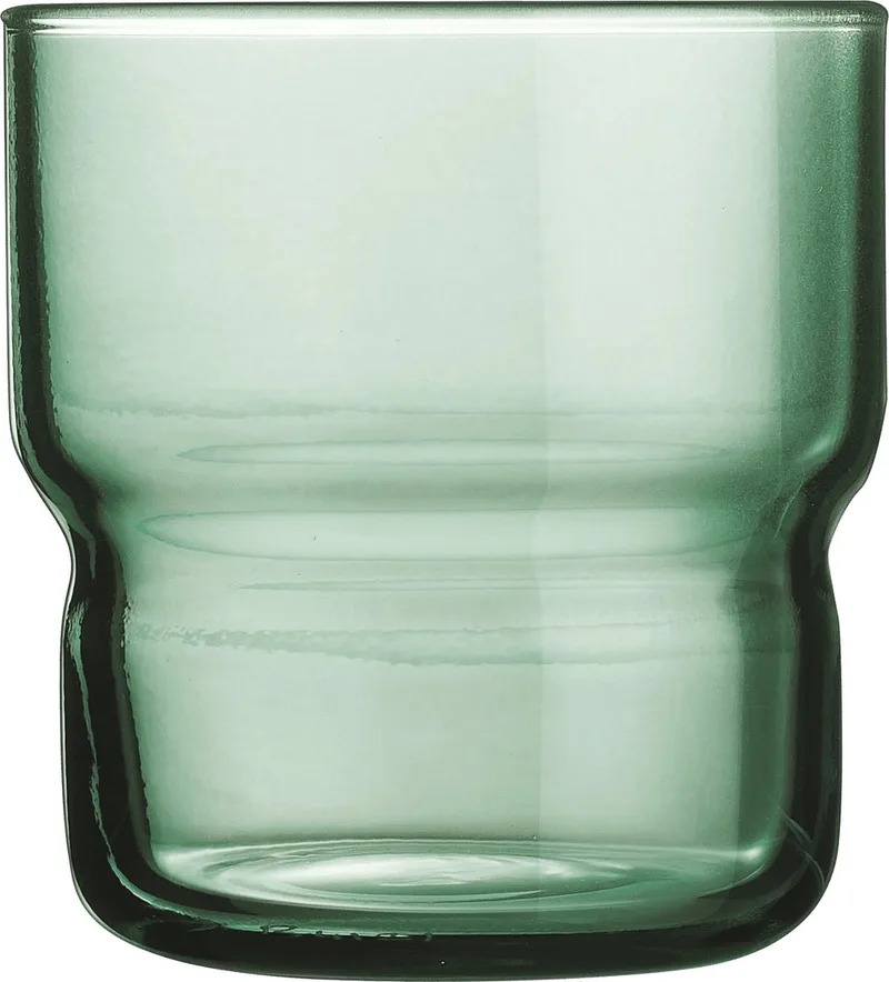 Log Tumblers 22 cl / 220 ml | Set van 6 Stuks | Drinkglazen voor Water, Sap en Frisdrank | Glas | Vaatwasserbestendig de Arcoroc en Vert – photo produit