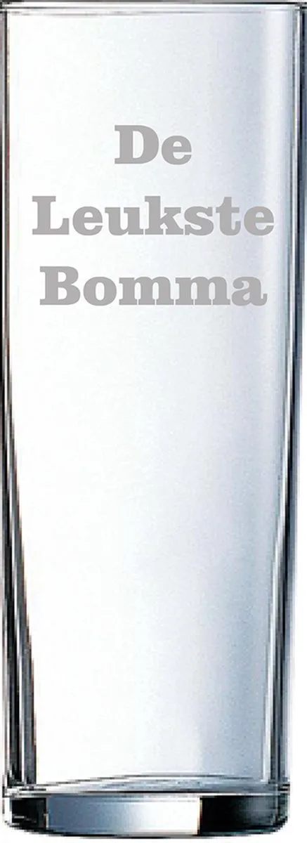 Longdrinkglas gegraveerd - 31cl - De de Arcoroc en Leukste Bomma – photo produit