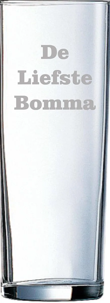 Longdrinkglas gegraveerd - 31cl - De by Arcoroc in Liefste Bomma – product photo