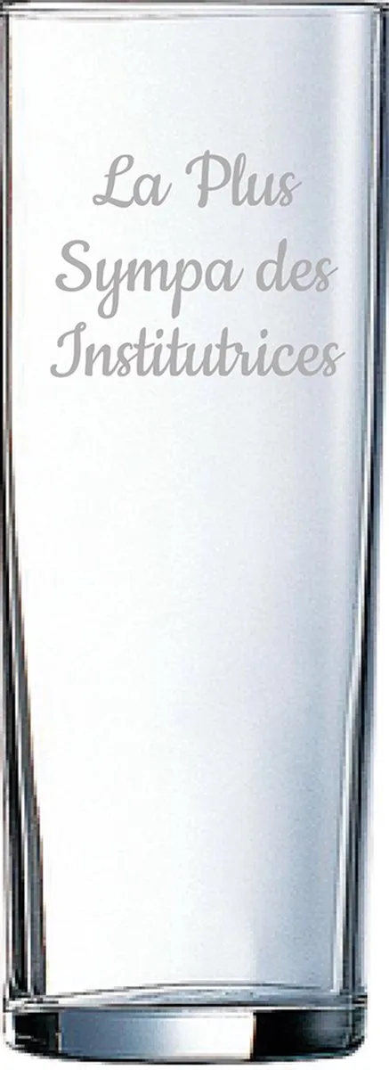 Longdrinkglas gegraveerd - 31cl by Arcoroc in La Plus Sympa des Institutrices – product photo