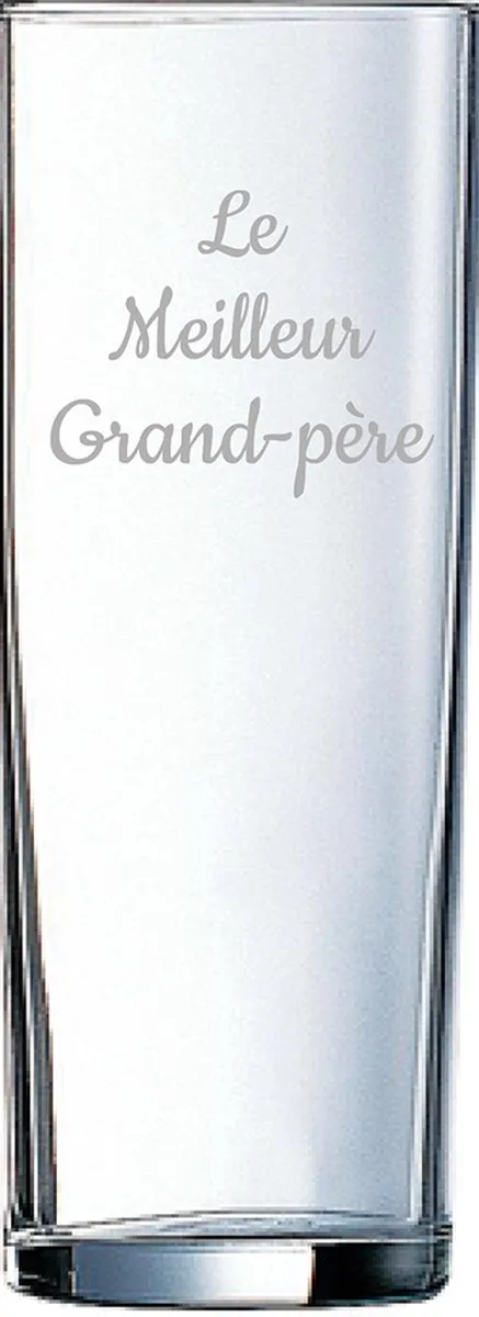 Longdrinkglas gegraveerd - 31cl by Arcoroc in Le Meilleur Grand-père – product photo