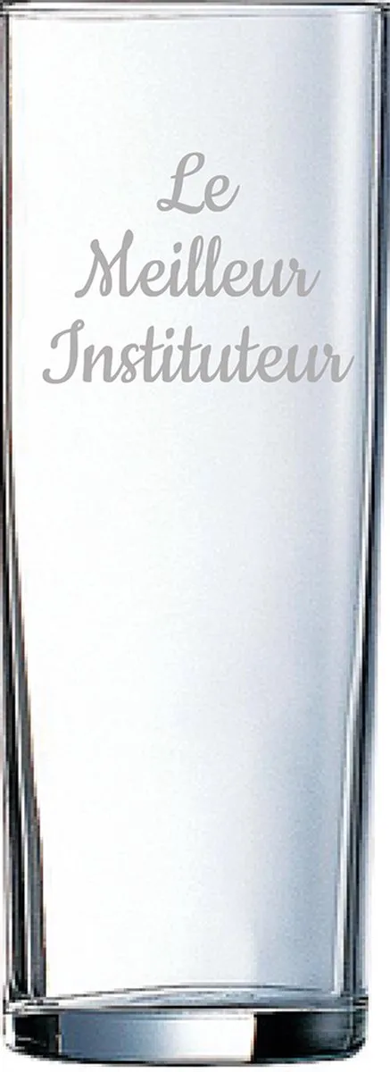 Longdrinkglas gegraveerd - 31cl by Arcoroc in Le Meilleur Instituteur – product photo