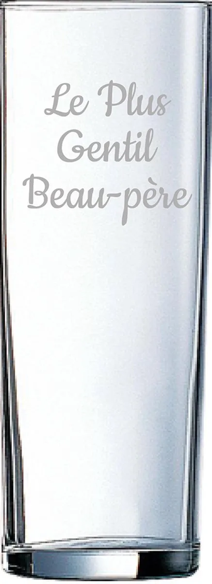 Longdrinkglas gegraveerd - 31cl by Arcoroc in Le Plus Gentil Beau-père – product photo