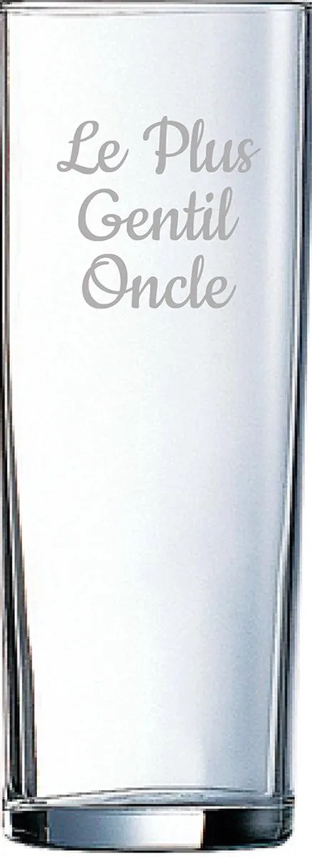 Longdrinkglas gegraveerd - 31cl by Arcoroc in Le Plus Gentil Oncle – product photo