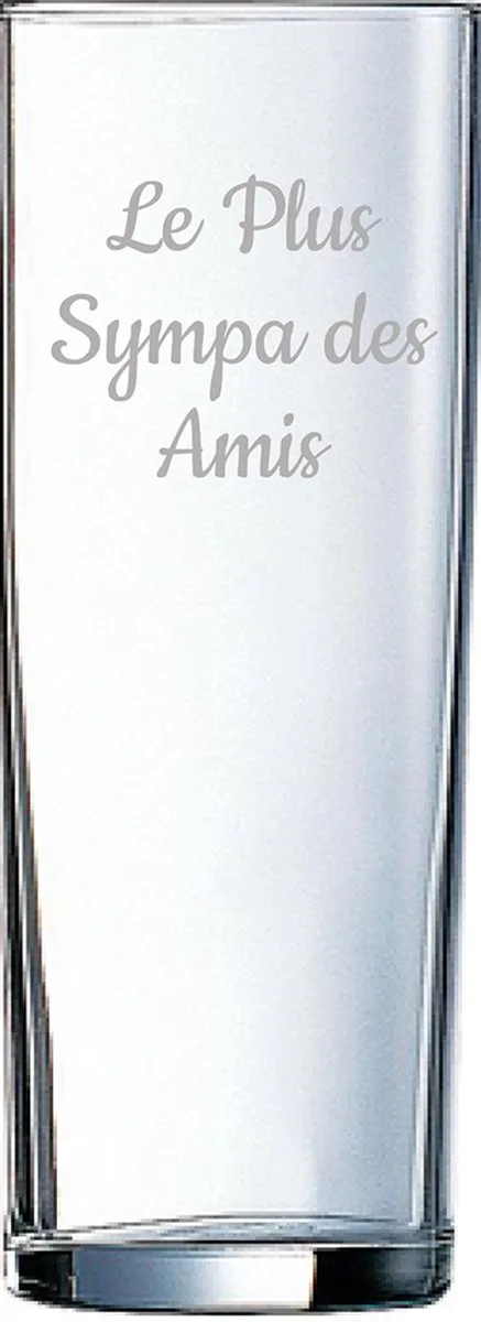 Longdrinkglas gegraveerd - 31cl by Arcoroc in Le Plus Sympa des Amis – product photo