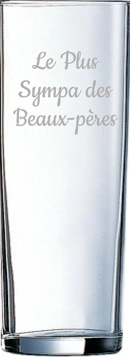 Longdrinkglas gegraveerd - 31cl by Arcoroc in Le Plus Sympa des Beaux-pères – product photo