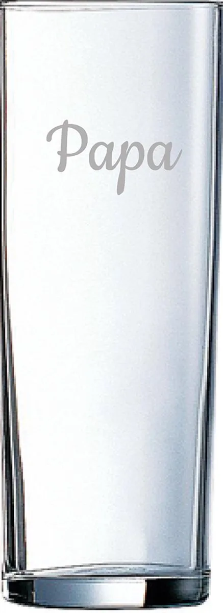 Longdrinkglas gegraveerd - 31cl van Arcoroc in Papa – productfoto