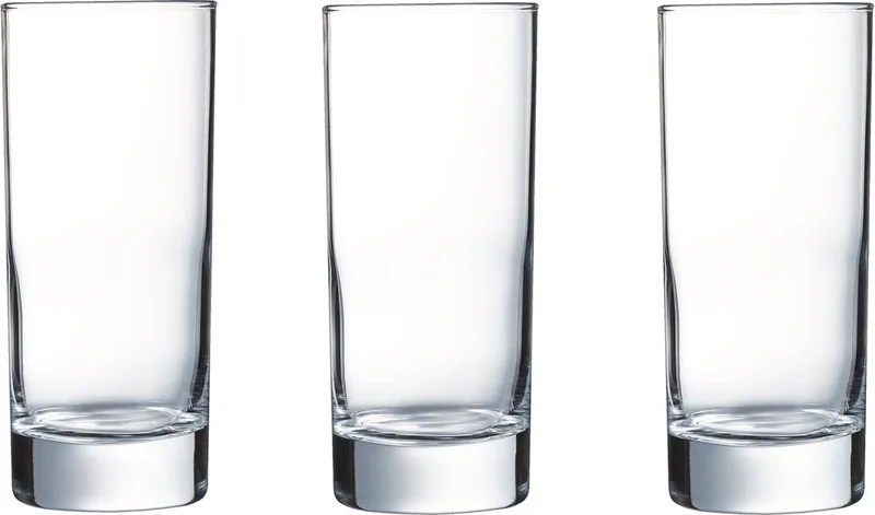 Longdrinkglazen - 12x stuks - glas - 290 ml - water/sap/drink glazen de Arcoroc en Transparent – photo produit