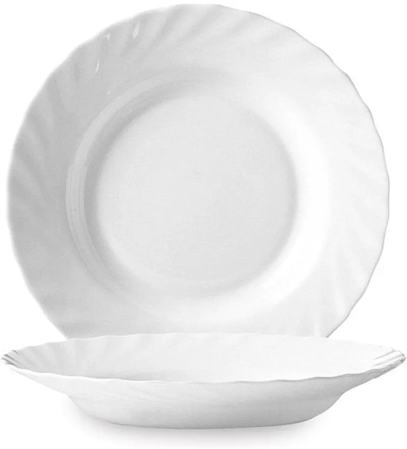 Luminarc Trianon Diep Bord 22,5 cm Glas Vaatwasser Magnetron by Arcoroc in White – product photo
