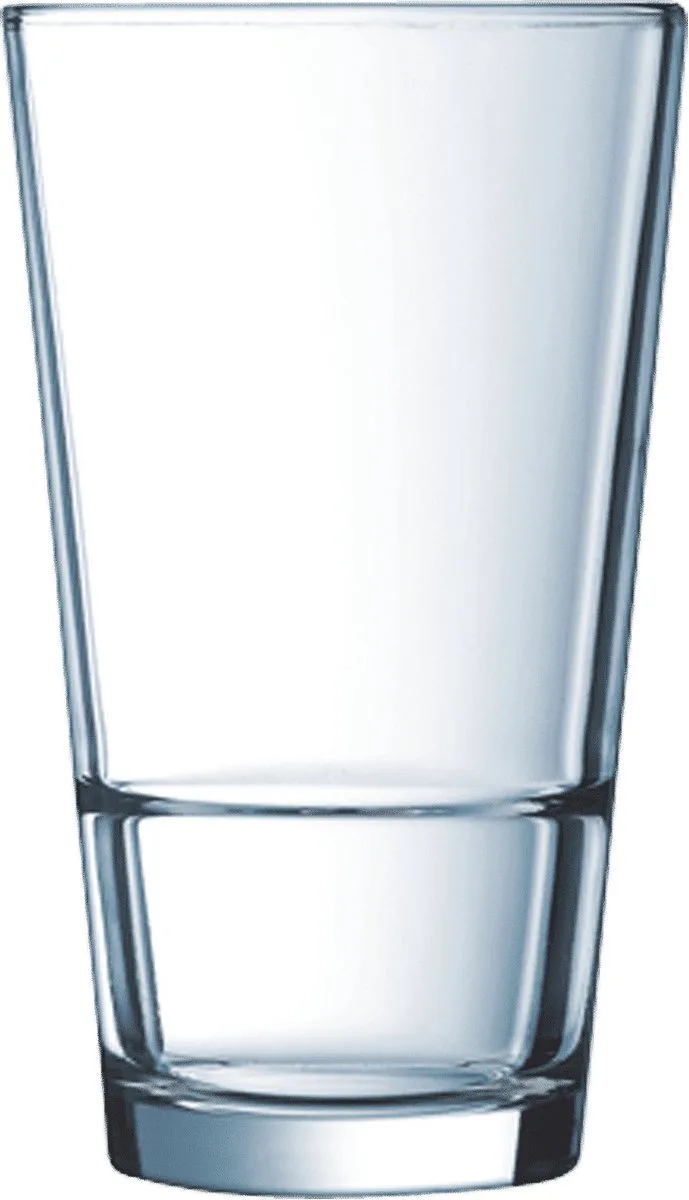 Stack Up Longdrinkglazen 40 cl / 400 ml | Set van 6 Stuks | Geschikt voor Cocktails en Frisdrank | Glas | Vaatwasserbestendig by Arcoroc in Transparent – product photo