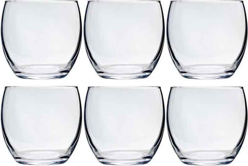 Tumbler waterglazen - 6x stuks - 340 ml - Luxe drinkglazen - Glas - Glazen voor frisdrank/water de Arcoroc en Transparent – photo produit