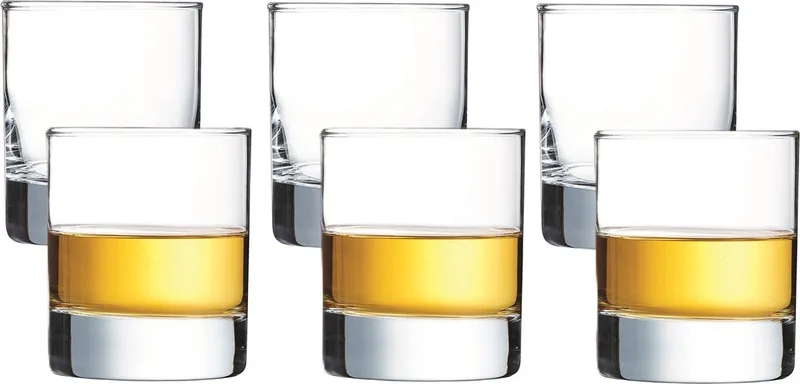 tumbler waterglazen/whiskyglazen - 18x stuks - 200 ml - Drinkglazen de Arcoroc en Transparent – photo produit