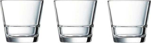 Waterglazen/Drinkglazen - 6x stuks - tumblers - 210 ml - stapelbaar