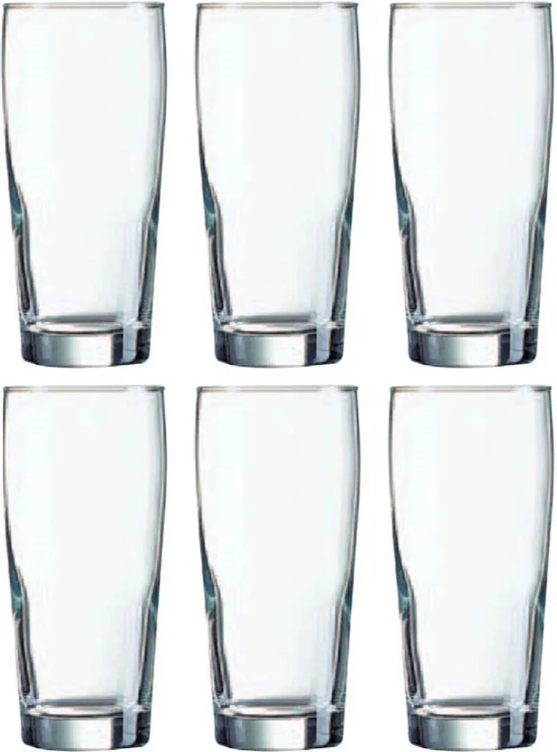 Willi Becher Bierglazen 40 cl / 400 ml | Set van 12 Stuks | Geschikt voor Pils en Speciaalbier | Glas | Vaatwasserbestendig de Arcoroc en Transparent – photo produit