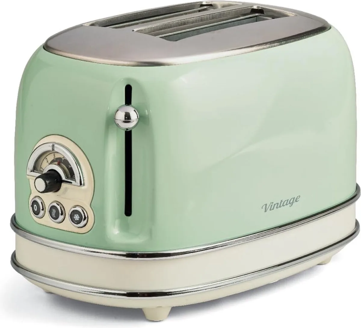 Ariete 0155/14 - Vintage broodrooster - 2 sneden - 6 standen - 810 Watt van Ariete in Groen – productfoto