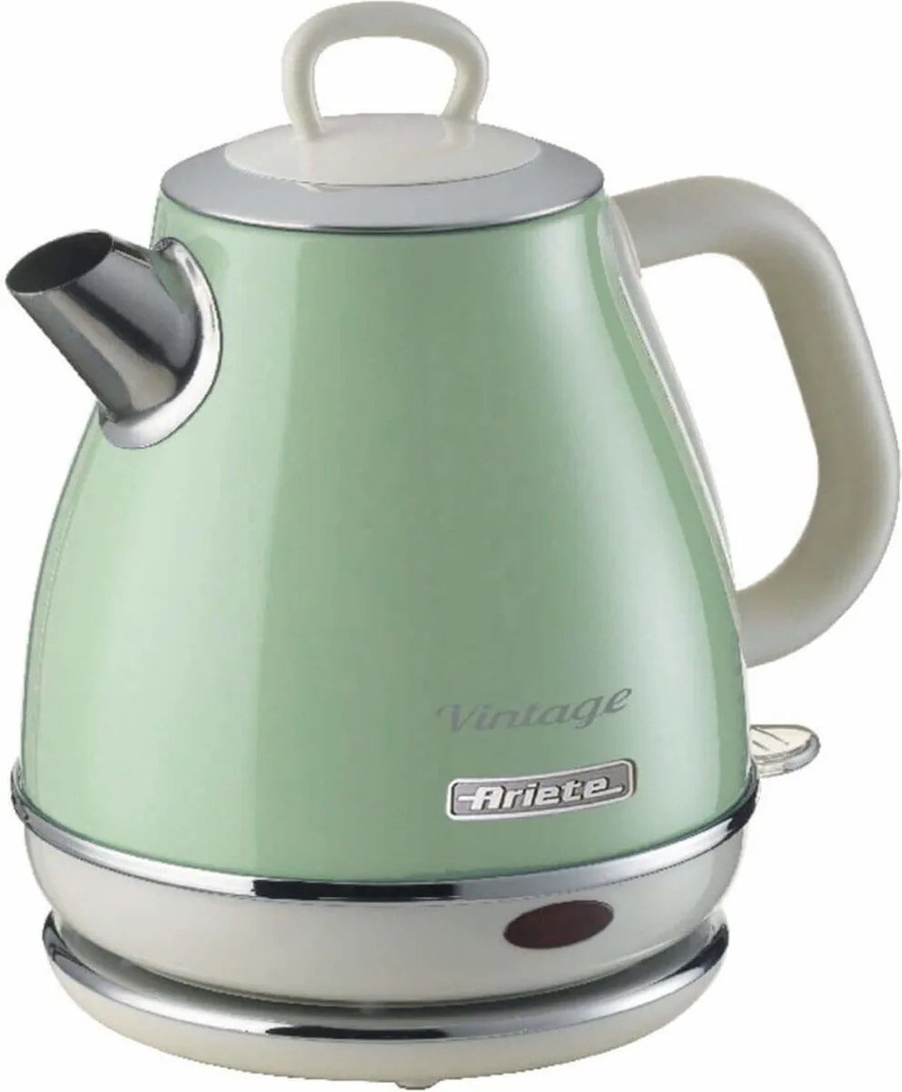 Ariete 2868/04 - Vintage waterkoker - 1 liter inhoud - 1630 Watt - draadloos van Ariete in Groen – productfoto