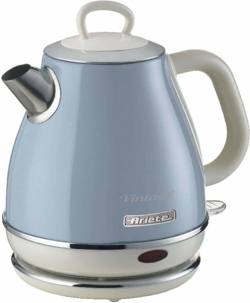 Ariete 2868/05 - Vintage waterkoker - 1 liter inhoud - 1630 Watt - draadloos van Ariete in Blauw – productfoto