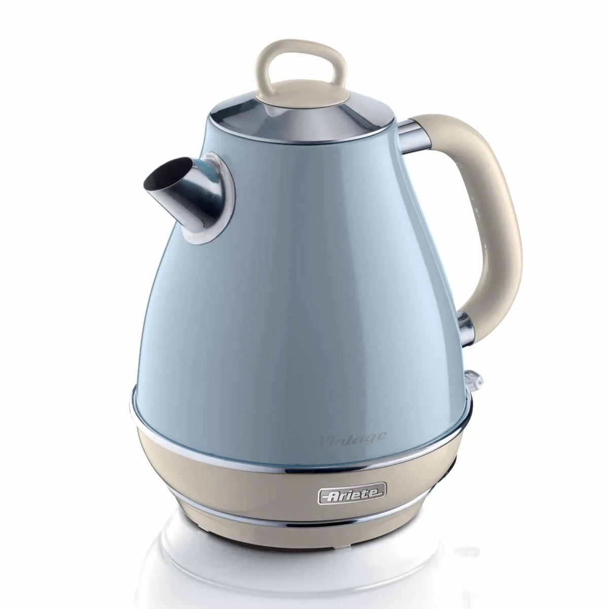 Ariete 2869/05 - Vintage waterkoker - 2000 Watt - 1. 7 liter inhoud - draadloos van Ariete in Blauw – productfoto