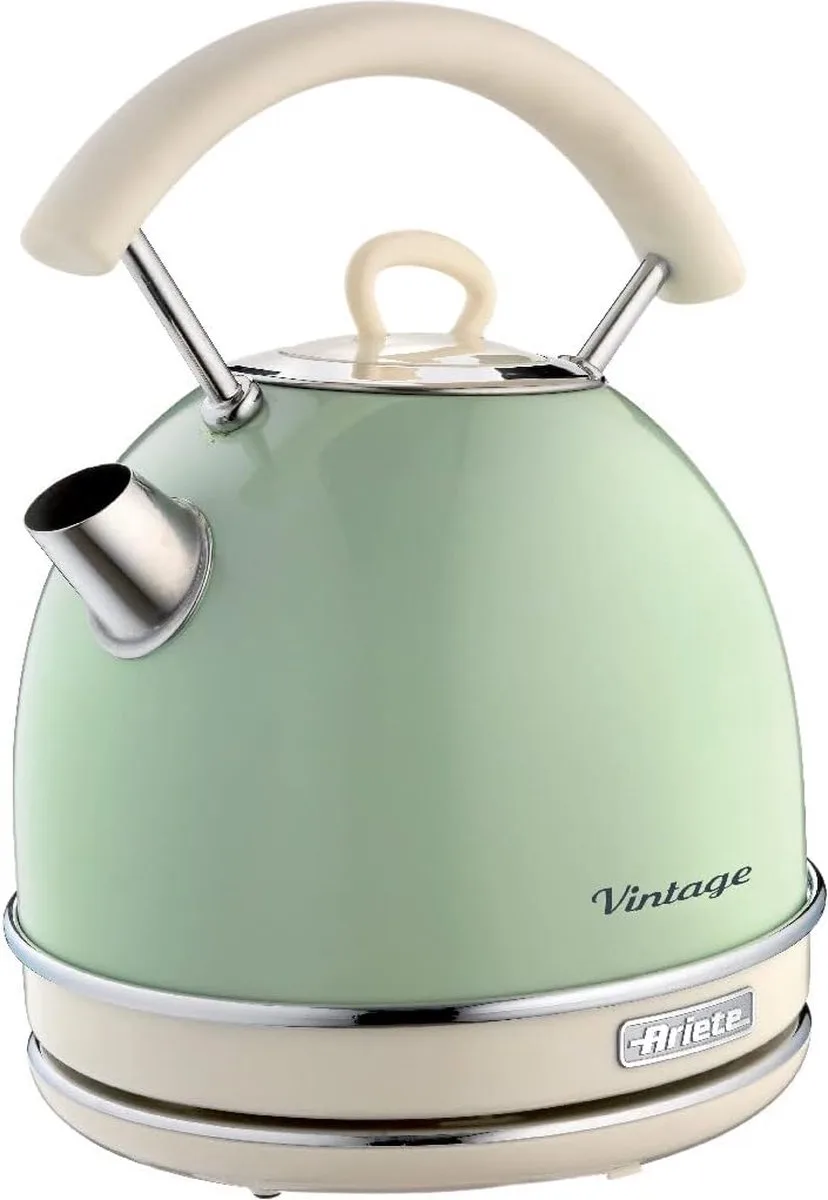 Ariete 2877/04 - Vintage Waterkoker - 2000 Watt - 1.7 liter - draadloos van Ariete in Groen – productfoto