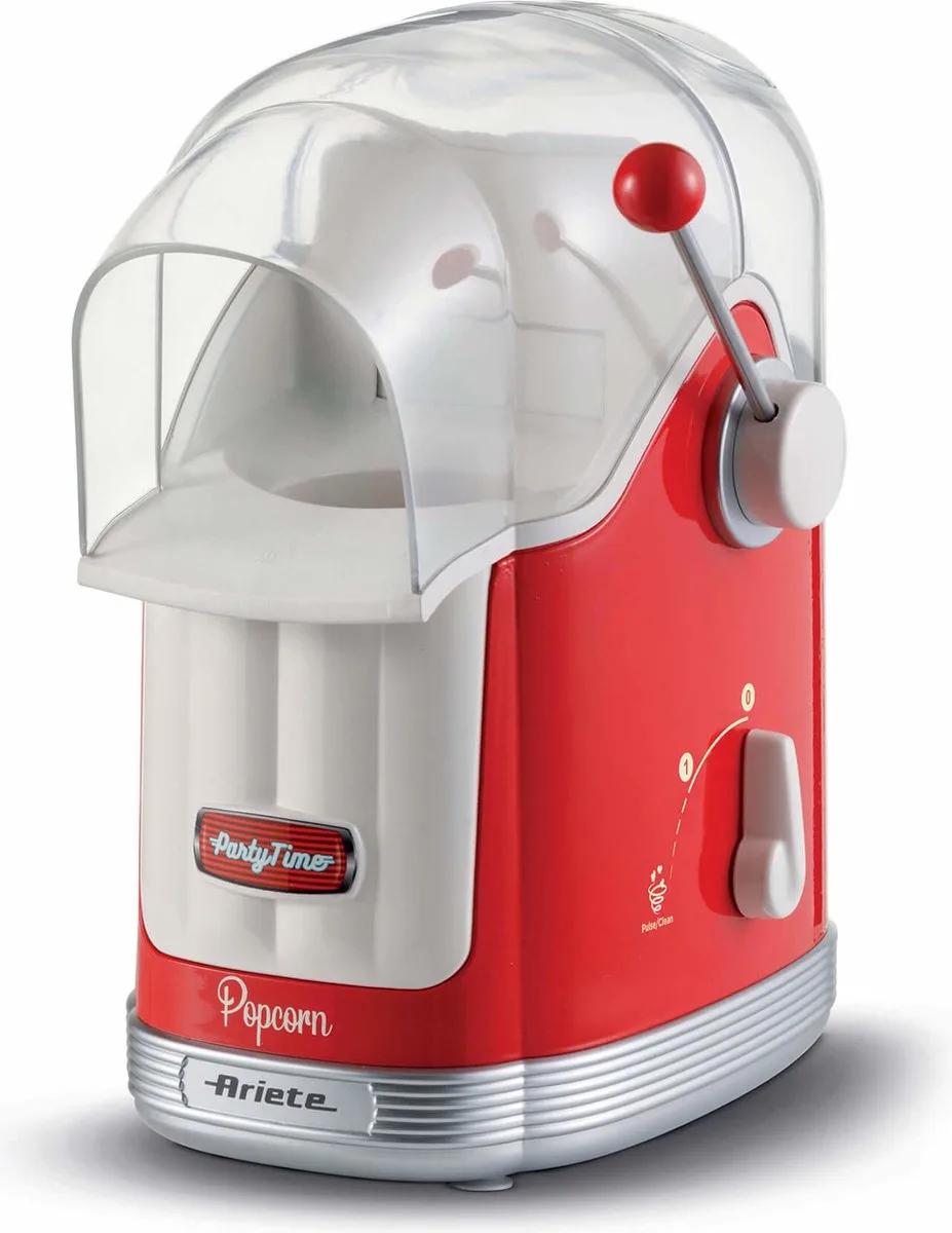 Ariete 2958/00 Popcorn Machine - popcornmaker - Bereiding zonder vet - Hetelucht - Klaar in 3 min van Ariete in Rood – productfoto