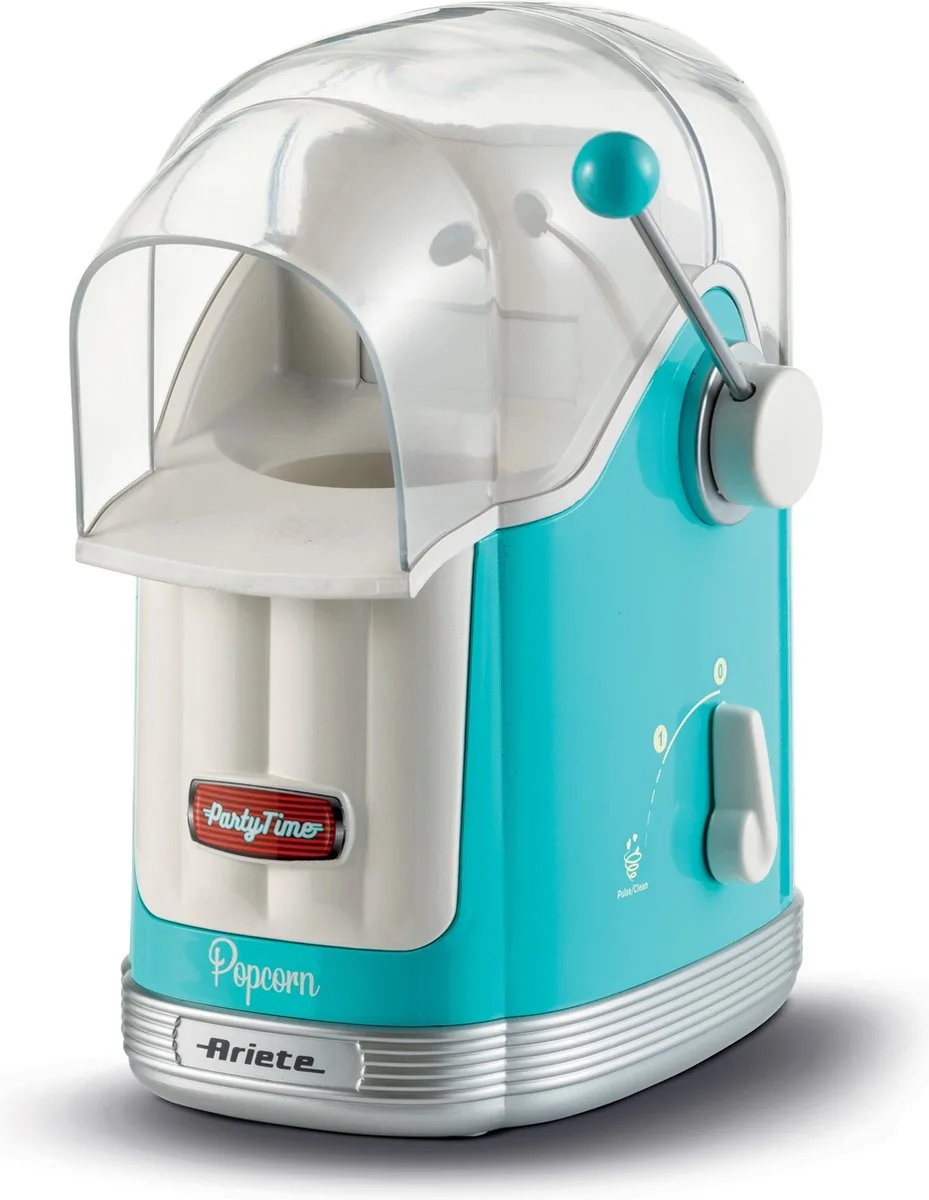 Ariete 2958/01 Popcorn Machine - popcornmaker - Bereiding zonder vet - Hetelucht - Klaar in 3 min van Ariete in Blauw – productfoto
