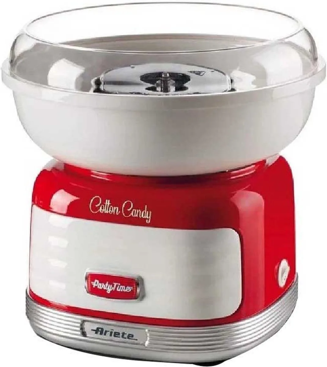 Ariete 2973/00 - Retro Suikerspinmachine - suikerspin machine - voor kinderfeestjes en partijen - 500 Watt van Ariete in Rood – productfoto