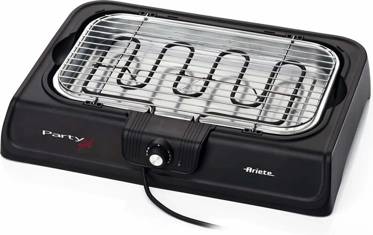 Ariete 723 Party Grill - compacte grill - 2000 Watt - uitneembare vetopvangbak van Ariete in Zwart – productfoto