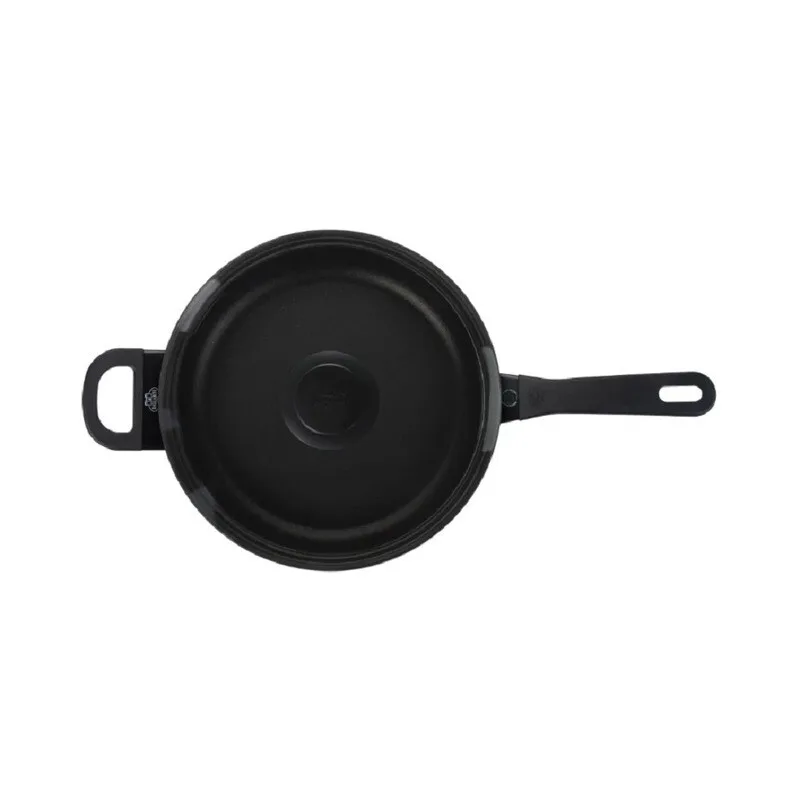 Avola Bratpfanne mit zwei Griffen, Deckel und Titanium Beschichtung, 28 cm de Ballarini – photo produit