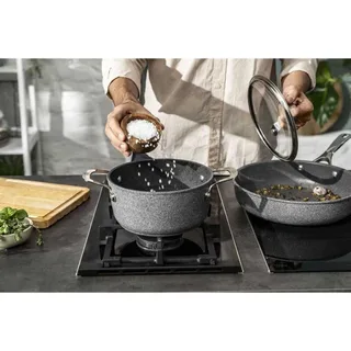 Salina Bratpfanne Mit Deckel 20 Cm von Ballarini in Grau – Produktfoto 2 von 3