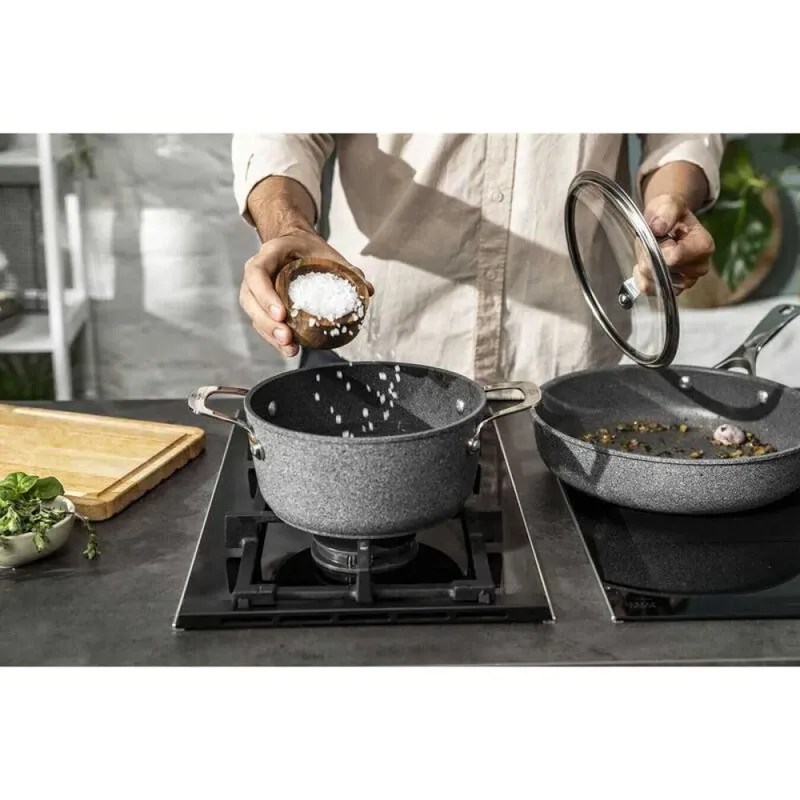Salina Bratpfanne Mit Deckel 20 Cm von Ballarini in Grau – Produktfoto 2 von 3