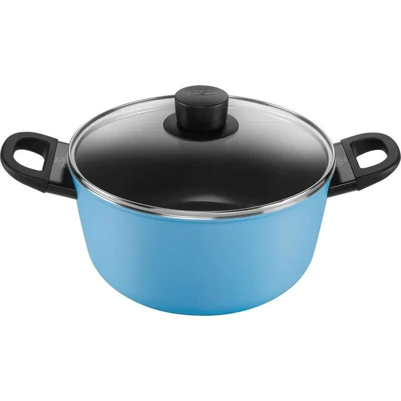 CAPRERA BC Serie 24 cm Blaue Stielkasserolle mit Deckel by Ballarini – product photo