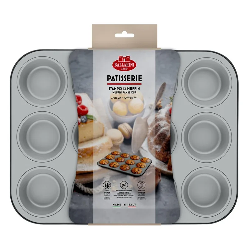 Patissérie Muffinform 12 Muffins 27 x 35 cm van Ballarini – productfoto