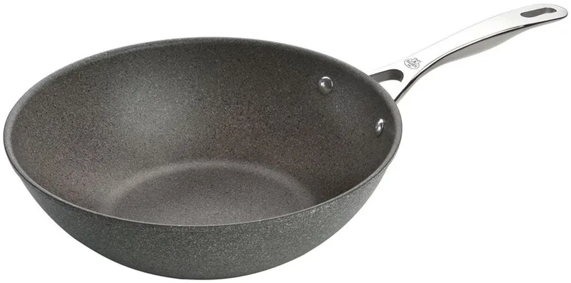 Salina Serie - Wokpan - Granitium Antiaanbaklaag - Ø30cm - Inductie Geschikt by Ballarini in Anthracite – product photo