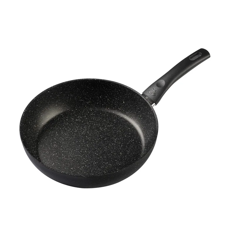 Vipiteno High Rim Sauté Pan, Diameter 28 cm, Casserole Pan, Temperature Control, Non-Stick Coating, Aluminium, Black by Ballarini – product photo