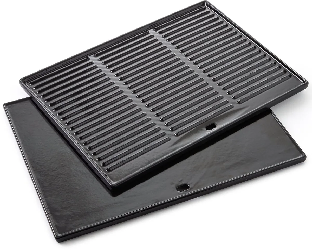 Bakplaat - BBQ grillplaat - Gietijzer - Zwart - 43x35cm de Barbecook – photo produit
