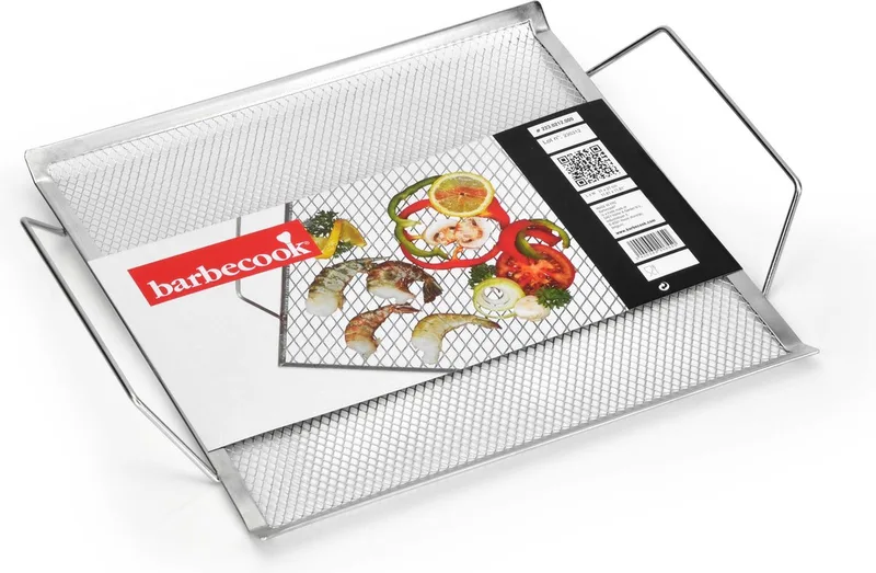BBQ rooster - BBQ mat - Hapjesrooster - RVS - 35x31cm by Barbecook in Zilvergrijs – product photo